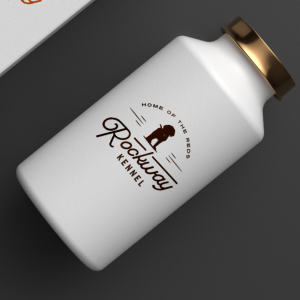 Rockway Kennel logo on a bottle