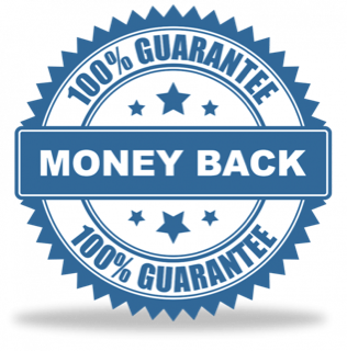 100% money-back guarantee seal