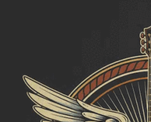 Logo corner before background removal — a solid dark background surrounds the artwork